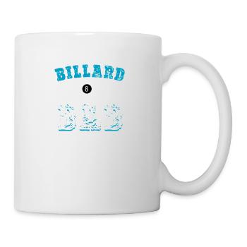 Billard - Tasse - Weiß - Rechts