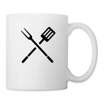 Grillen - Tasse - Weiß - Rechts