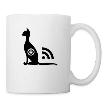Cat Wi-Fi ON OFF - Mug - white - Right