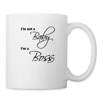I'm not a baby-I'm a boss - Mug blanc - blanc - Droite