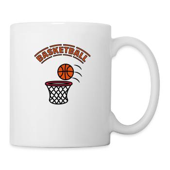 Panier de basket jeu - Mug blanc - blanc - Droite