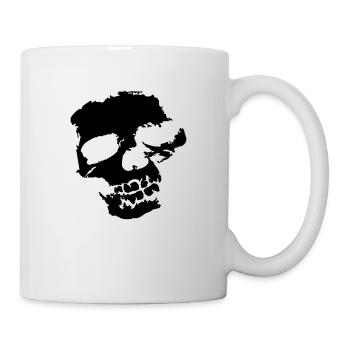 Skeleton skull skull dead evil - Mug - white - Right