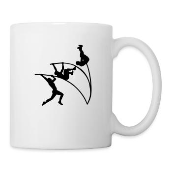 Saut à la perche - Mug blanc - blanc - Droite