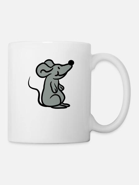Little cute cute mouse - Mug - white