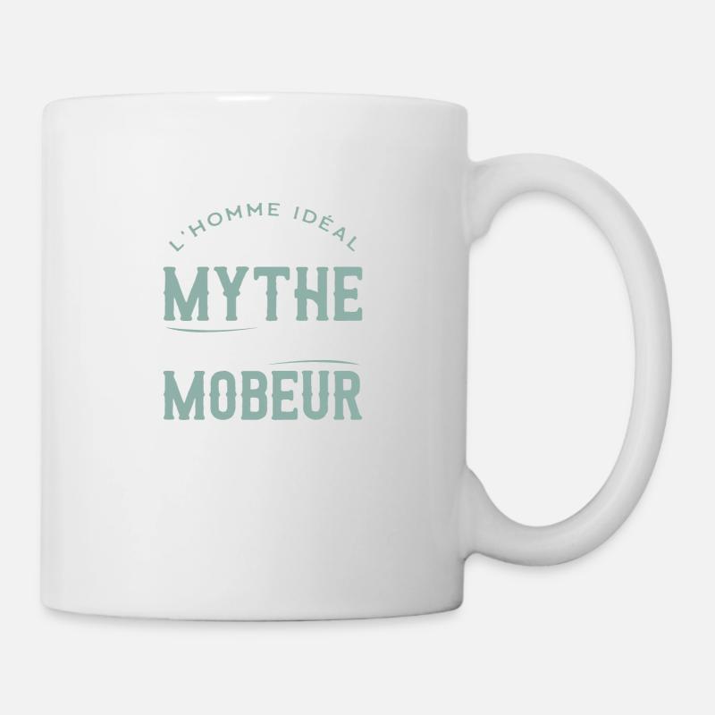 Homme idéal mobeur - Mug blanc - blanc