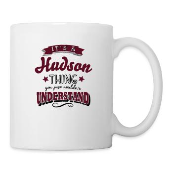 its a hudson name surname thing - Mug - white - Right