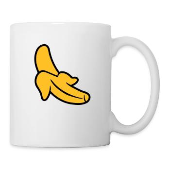 Banane - Tasse - Weiß - Rechts