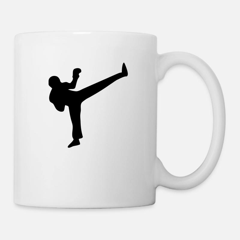 coup de pied , boxe francaise - Mug blanc - blanc