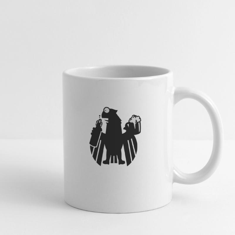 Kampftrinker Satirischer Adler / Boozer eagle (2c) Tasse