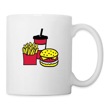 Fast food - Tasse - Weiß - Rechts