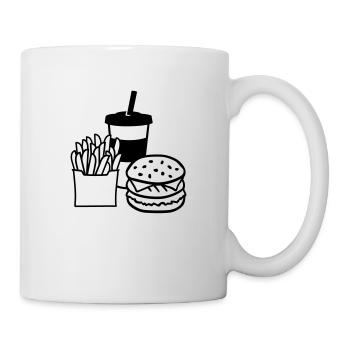 Fast food - Tasse - Weiß - Rechts