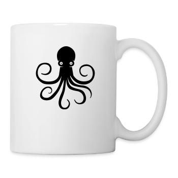 Krake - Tasse - Weiß - Rechts