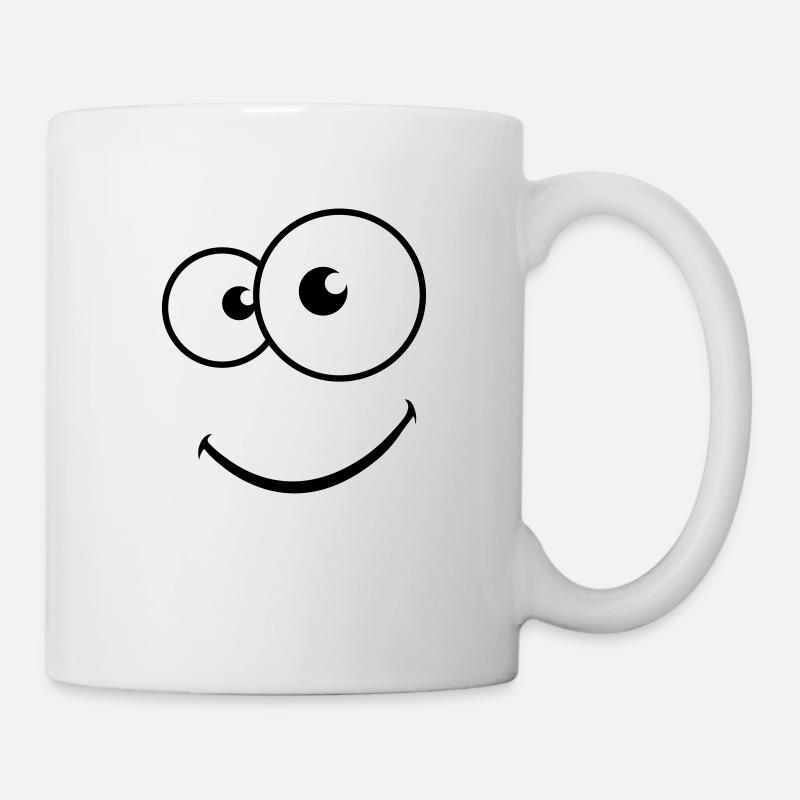 laechender_smiley - Tasse - Weiß
