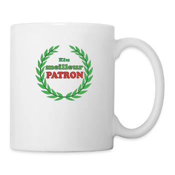 Elu meilleur patron - Tasse - Weiß - Rechts