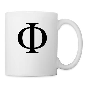 symbole du Nombre d'Or - Mug blanc - blanc - Droite