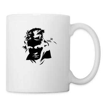 composer classical music face of beethoven - Mug - white - Right