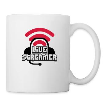 Live Streamer - Tasse - Weiß - Rechts