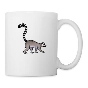 Lemurien / Lemur 02 - Mug blanc - blanc - Droite