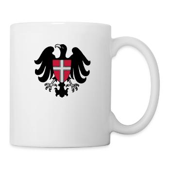 wien drawing austrian eagle vienna flag austria - Mug - white - Right