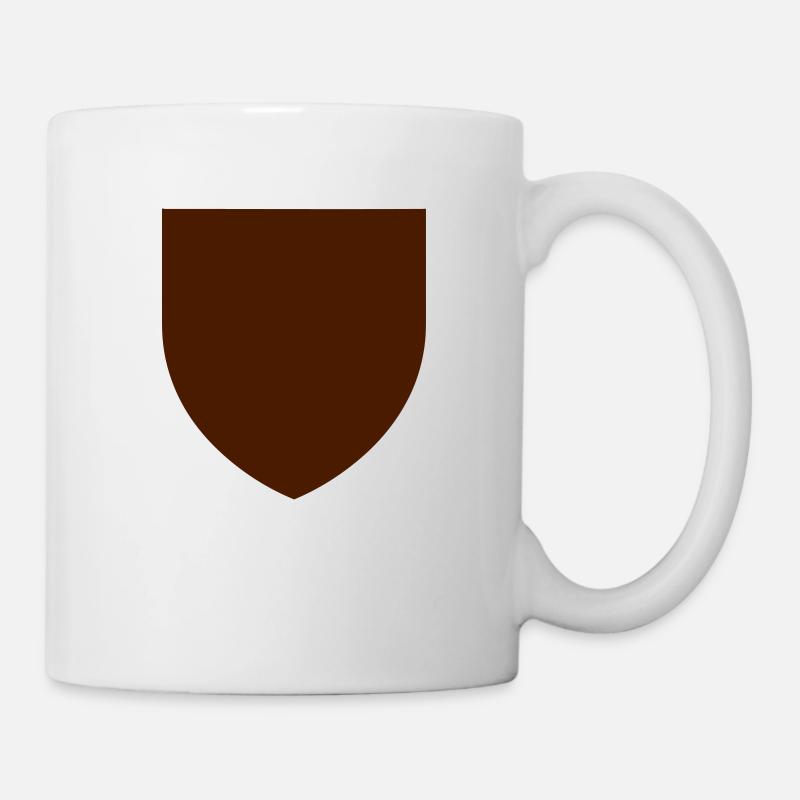 armoirie vierge de blason en forme de bouclier - Mug blanc - blanc