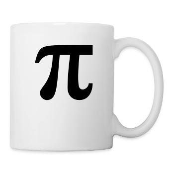 π / ∏ / Pi / Kreiszahl (Mathe / Geometrie) - Tasse - Weiß - Rechts