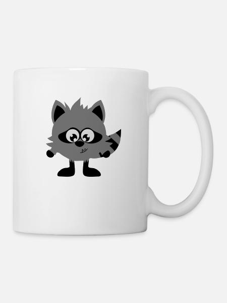 Monstamoon - Waschbärimon - Tasse - Weiß