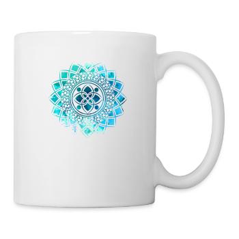 Mandala - Blue - Mug - white - Right
