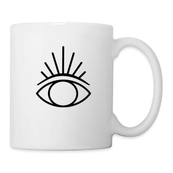Minimalist Eye Symbol (Third Eye) - Mug - white - Right