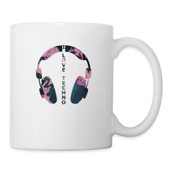 I love Techno - Ich liebe Techno - Tasse - Weiß - Rechts