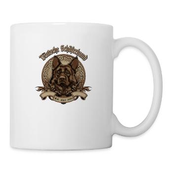 Der Deutsche Schäferhund - Tasse - Weiß - Rechts
