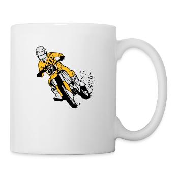 Moto Cross - Mug blanc - blanc - Droite