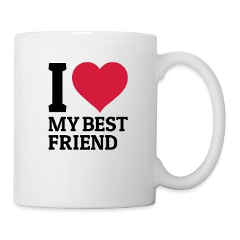 I love my best friend - Mug blanc - blanc - Droite
