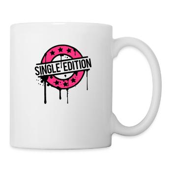 Single Edition stamp graffiti pink award - Mug - white - Right