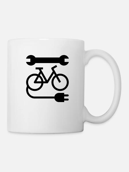 E-bike Werkstatt - Tasse - Weiß