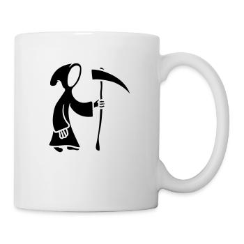 Death with Scythe comic cartoon - Mug - white - Right