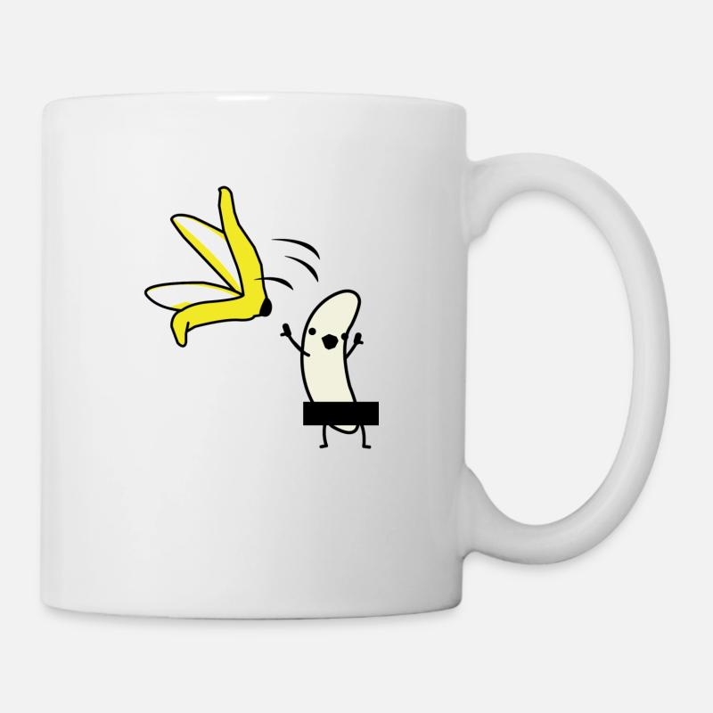 La banane tire à blanc - Mug blanc - blanc