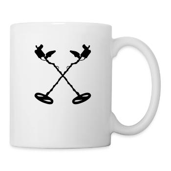 Metalldetektor Metall Detektor Zeichnung - Tasse - Weiß - Rechts