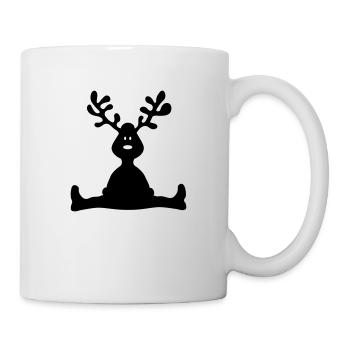 Elch Geweih - Tasse - Weiß - Rechts