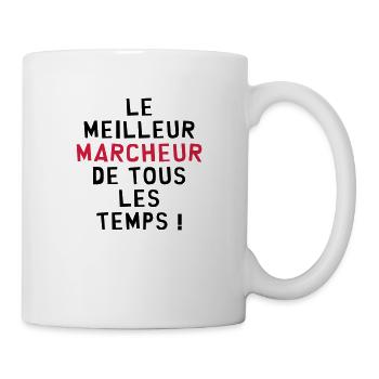 Course à pied / Marche / Marcheur / Running / Run - Mug blanc - blanc - Droite