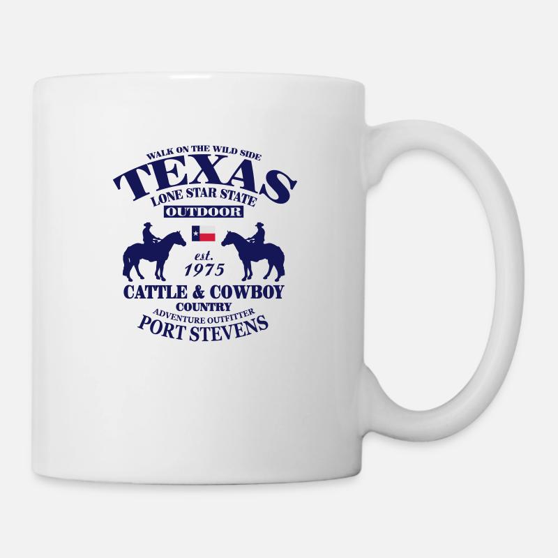 Western Texas Cowboy - Tasse - Weiß