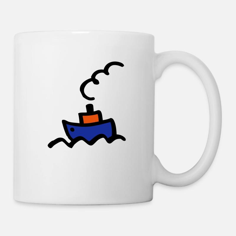 bateau - Mug blanc - blanc