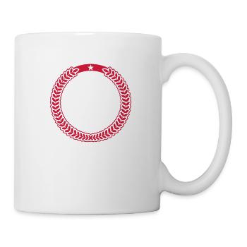 Lorbeerkranz / laurel wreath (1c) - Tasse - Weiß - Rechts