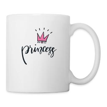 Princess with crown - Mug - white - Right