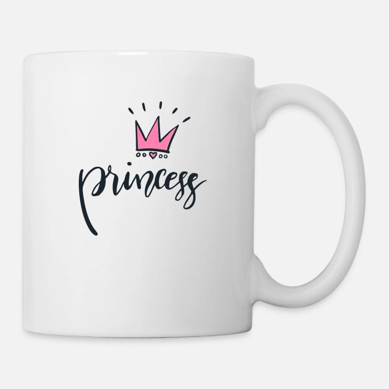 Prinzessin mit Krone - Tasse - Weiß