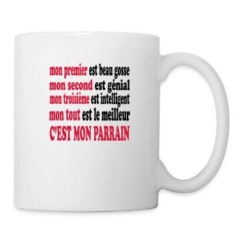 Mon parrain est beau - Mug - white - Right