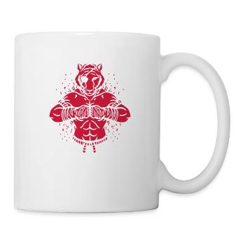 Muay Thaï: Eye of tiger - Mug blanc - blanc - Droite