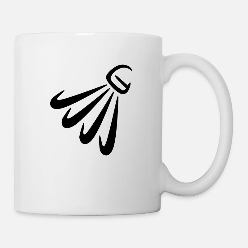 badminton - Mug blanc - blanc