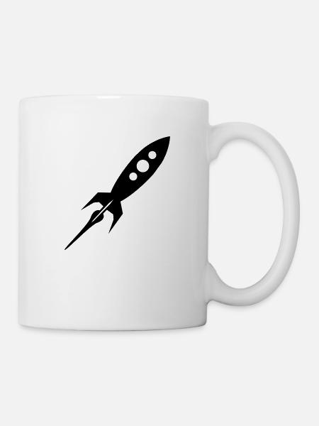 Rakete - Tasse - Weiß