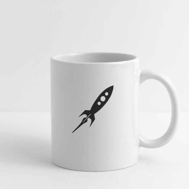 fusée Mug blanc