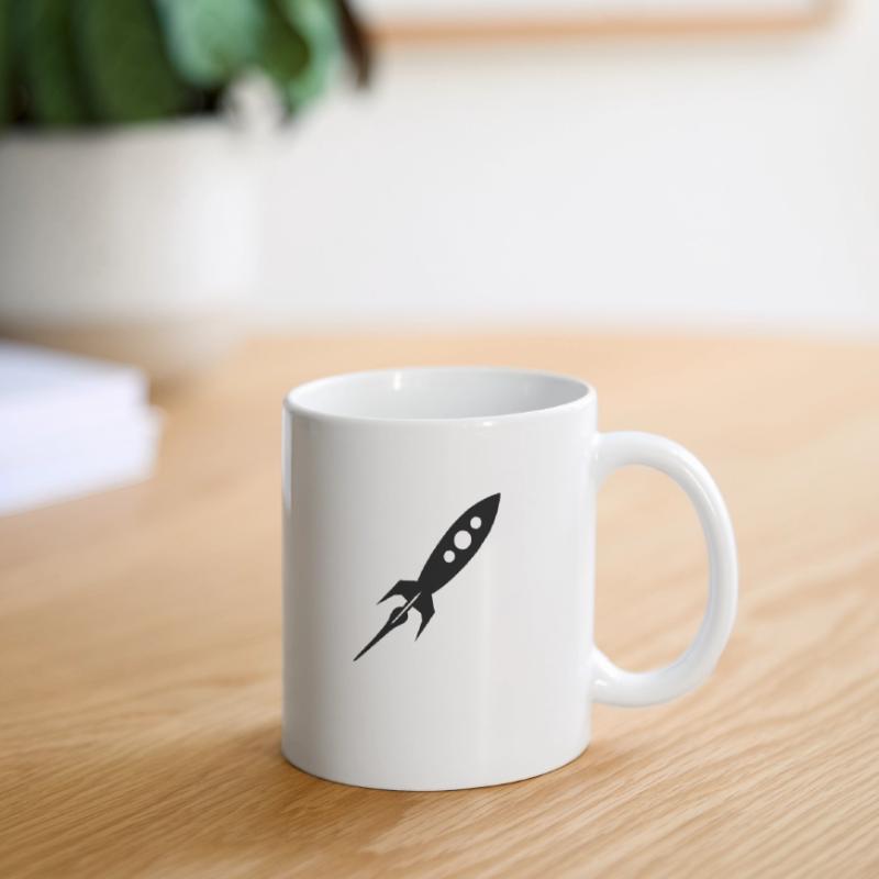 fusée Mug blanc